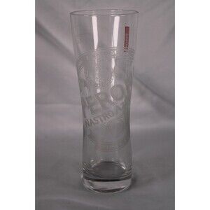 Peroni Nastro Azzurro 0.4L Tall Pilsner Beer Glass Frosted Etched Italian 8.5"